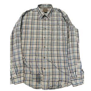 St. John’s Bay Men’s Long Sleeve‎ Button Up Shirt Plaid Cotton Flannel Casual XL